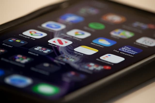 Expense tracking dashboard on mobile phone